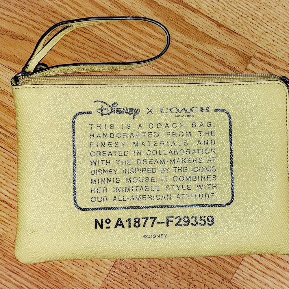 Disney Coach clutch Wristlet bag